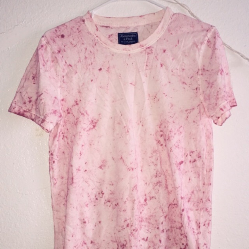 Tie dye splash pink t shirt